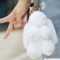 Хутряний Брелок Кролик з натурального хутра Rex Fendi, хіт сезону кролик брелок зайчик, кольори в асортименті