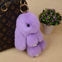 Хутряний Брелок Кролик з натурального хутра Rex Fendi, хіт сезону кролик брелок зайчик, кольори в асортименті