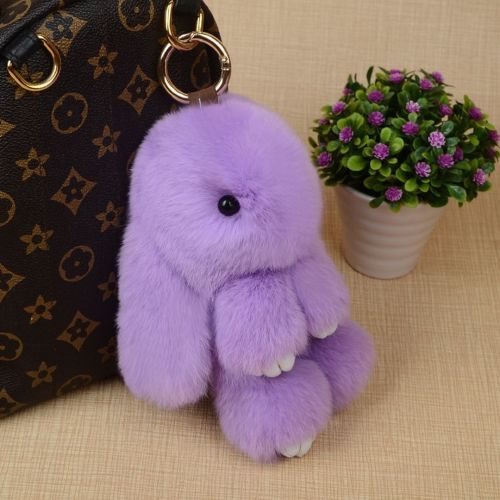 Хутряний Брелок Кролик з натурального хутра Rex Fendi, хіт сезону кролик брелок зайчик, кольори в асортименті