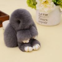 Хутряний Брелок Кролик з натурального хутра Rex Fendi, хіт сезону кролик брелок зайчик, кольори в асортименті