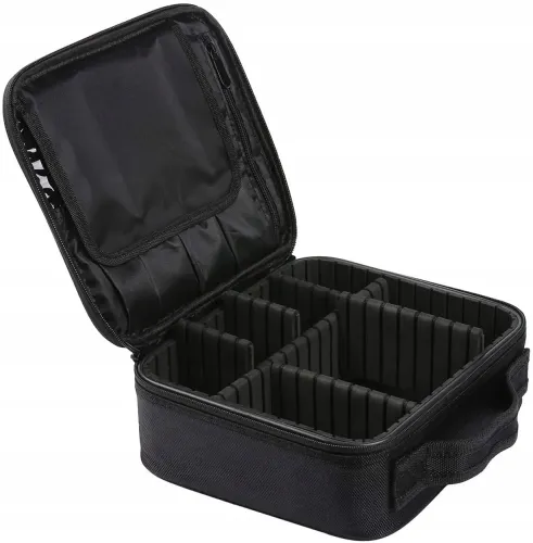 Органайзер для хранения косметики Niceland Beauty box MAG-590 с ручкой для переноски, Дорожная водонепроницаемая косметичка, бьюти кейс Черная