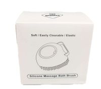Силиконовая массажная щетка Silicone Massage Bath Brush с дозатором, Универсальная мочалка для массажа и купания с резервуаром для мыла
