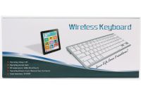 Бездротова ультратонка Bluetooth клавіатура Wireless Keyboard X5 Silver для ПК комп'ютера і планшета з блютуз на батарейках x-5 Срібна