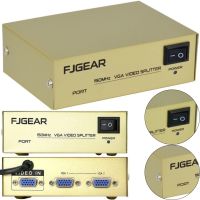 Спліттер VGA KV-FJ1502A Splitter, Комутатор 150MHz 2 Port два порти з адаптером розгалужувач VGA
