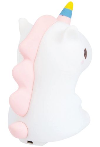 Дитячий силіконовий нічник Єдиноріг Unicorn Silicone Night Light HQ8686 сенсорний світильник на акумуляторі з RGB підсвічуванням і пультом USB