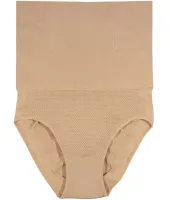 Жіночі коригувальні трусики Spanx Higher Power шорти із завищеною високою талією, стягуючі безшовні труси для стегон з високою посадкою бежеві