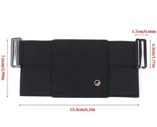 Поясна сумка бананка Mini Belt Bag ISKYBOB 7452 для документів і телефону без застібки, сумочка органайзер на пояс і ремінь чоловіків і жінок Чорна