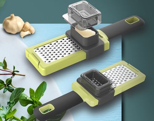Ручна терка для часнику Functional Kitchen Gardget, Ручний кухонний подрібнювач, часничниця, подрібнювач-терка, давилка, прес, сиру шоколаду