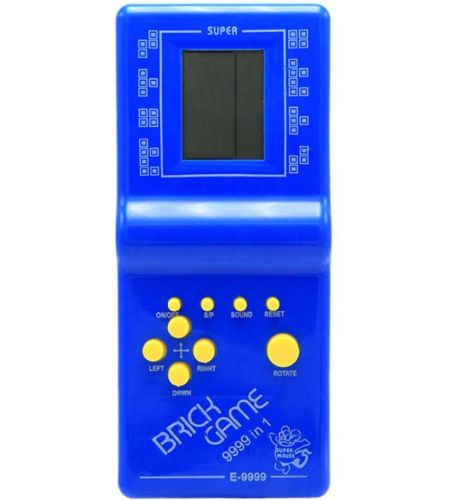 Кишенькова електронна розвиваюча гра тетріс Brick Game E - 9999 зі звуковими ефектами, портативна ігрова приставка консоль 9999 в 1 на батарейках