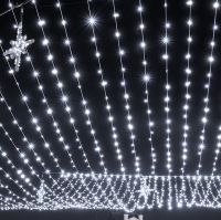 Вулична Світлодіодна гірлянда Solar String Lights LS48-100W 12 метрів 100 LED діодів Холодний білий Роса Cool light з сонячною панеллю для дерев і веранд