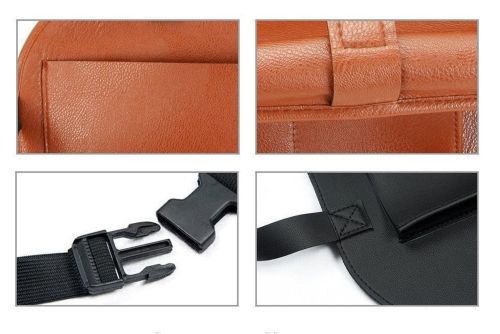 Автомобільний Шкіряний органайзер для заднього сидіння Folding dinner Posture Back Handing Bag на спинку переднього сидіння