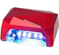 УФ лампа Beauty nail Diamond D-058 CCF + LED 36W для маникюра и педикюра Гибридная лампа для сушки ногтей, гель лака 36Вт с таймером Розовая