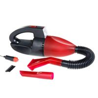 Автомобильный мини пылесос Kioki Car Vacuum Cleaner Red 12V 130W Автопылесос с фонарем работает от прикуривателя Красный