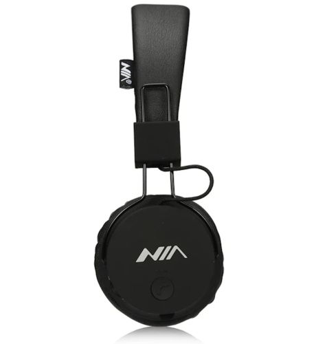 Бездротові накладні Bluetooth навушники NIA X3 з МР3 плеєром і FM Black, повнорозмірні блютуз стерео навушники з мікрофоном і радіо чорні