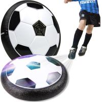 Электрический летающий мяч Hoverball, Детский аэромяч воздушный ховербол с LED подсветкой и музыкой для игры в футбол на батарейках Черно Белый