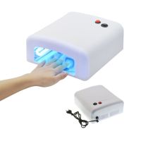 УФ Лампа Global Fashion 818 LED 36 W для сушіння і нарощування нігтів глянцева 4 лампи Змінні 36 ВТ