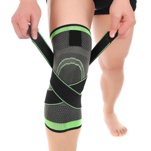 Еластичний бандаж колінного суглоба Knee Support WN - 26 Фіксатор коліна, наколінник компресійний для захисту суглобів Supretto рухайся легко