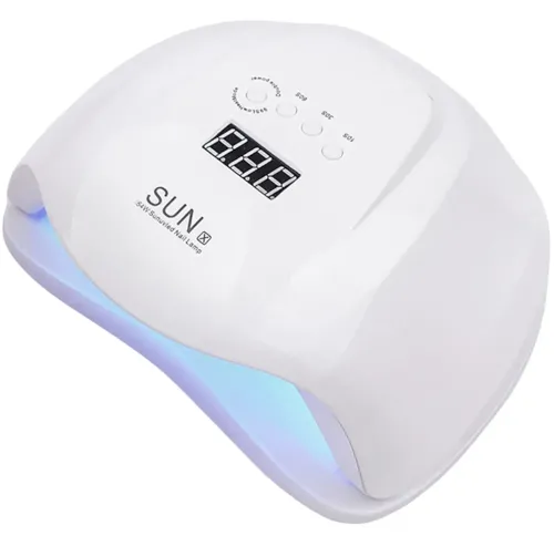 Професійна лампа UV/LED SUN X 54W для манікюру і педикюру з таймером, апарат для полімеризації і сушіння гель лаку і гелю для нігтів Білий