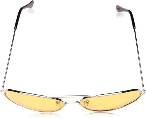 Водійські окуляри нічного бачення для водіння вночі Night View NV Glasses, Жовті поляризаційні антиблікові авіатори антифари з захистом для очей