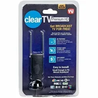 Міні Цифрова ТВ антена для Т2 Clear TV Premium 4K RV-813 для цифрового телебачення, кімнатна телевізійна антена для телевізорів з Т2 тюнером