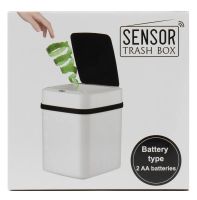 Розумне автоматичне відро для сміття на 10 л Sensor Trash Box JH - 68 з сенсорною кришкою для сміття, сенсорна кошик з розумним датчиком на батарейках