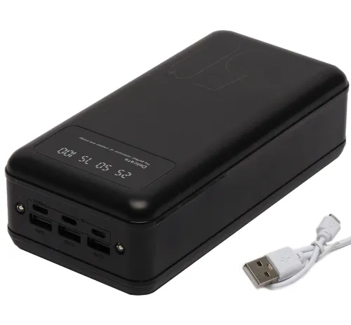 Зарядний пристрій УМБ Power Bank Viaking 50000 mAh smart-quality N7 3USB з ліхтариком , Портативна батарея повербанк зовнішній акумулятор YM-500