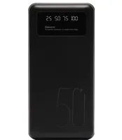 Зарядний пристрій УМБ Power Bank Viaking 50000 mAh smart-quality N7 3USB з ліхтариком , Портативна батарея повербанк зовнішній акумулятор YM-500