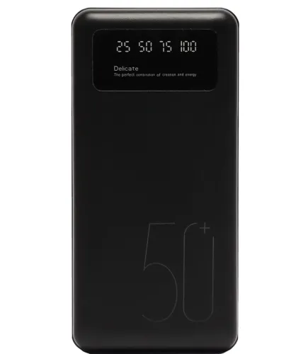 Зарядний пристрій УМБ Power Bank Viaking 50000 mAh smart-quality N7 3USB з ліхтариком , Портативна батарея повербанк зовнішній акумулятор YM-500