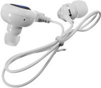 Бездротовий стерео навушник AirBeats Bluetooth mini 4.0 White Вакуумна гарнітура з вбудованим мікрофоном і шумозаглушенням для IOS і Android Білий