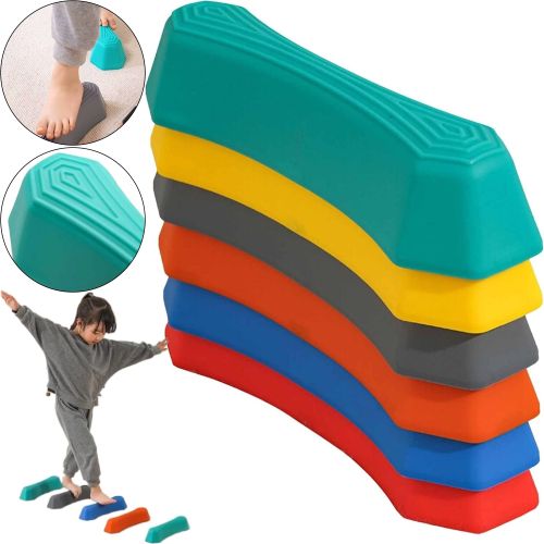 Балансировочная дорожка Stepping Stones Children Balance 6 штук для развития моторики и чувства равновесия, 6 мостов шагового баланса для детей