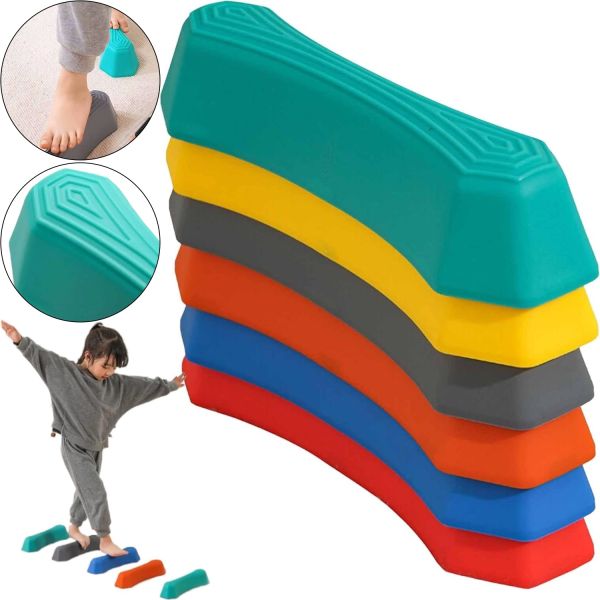 Балансувальна доріжка Stepping Stones Children Balance 6 штук для розвитку моторики і почуття рівноваги, 6 мостів крокового балансу для дітей