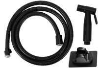 Ручной набор для биде Handheld Bidet Sprayer Set AA6-14 Черный смеситель лейка со шлангом и кронштейном из нержавеющей стали для гигиенического душа