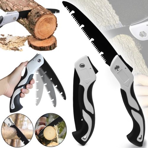 Складна садова пила Pigin Folding Saw 460 SK5 20 см ручна туристична ножівка по дереву, розкладний міні-сучкоріз із зубами Sharp Saw MW-107
