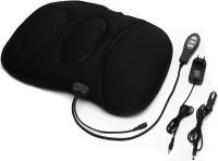 Масажна накидка для автомобіля Robotic Cushion Massage HL-802 вібраційна подушка масажер для спини і попереку з підігрівом на сидінні авто ly57