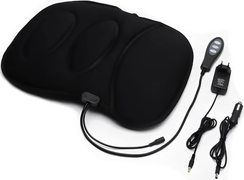 Масажна накидка для автомобіля Robotic Cushion Massage HL-802 вібраційна подушка масажер для спини і попереку з підігрівом на сидінні авто ly57
