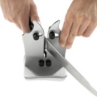 Точилка для кухонних ножів Bavarian Edge Knife Sharpener 12х16. 5 см багатофункціональна Механічна настільна ножеточка полірування зі сталі на кухню