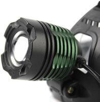 Ультрафиолетовый налобный фонарь Bailong BL-6908-2 с УФ аккумуляторный светодиодный LED фонарик с креплением на голову 3 режима свечения, Zoom, 500LM