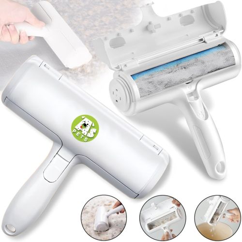 Щетка для сбора и удаления шерсти животных Pet Hair Remover Roller многоразовый ролик с контейнером для чистки одежды, ковров и мебели от ворса
