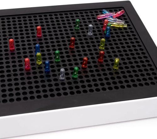 Світиться оптична мозаїка 3D Magic Light Panel 888 дитячий набір 180 різнокольорових фішок, планшет з підсвічуванням для малювання світлом