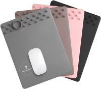 Килимок для миші з бездротовою зарядкою Wireless Charging Mouse Pad RK800 ігрова поверхня Qi для мишки з органайзером для візиток і проводів 
