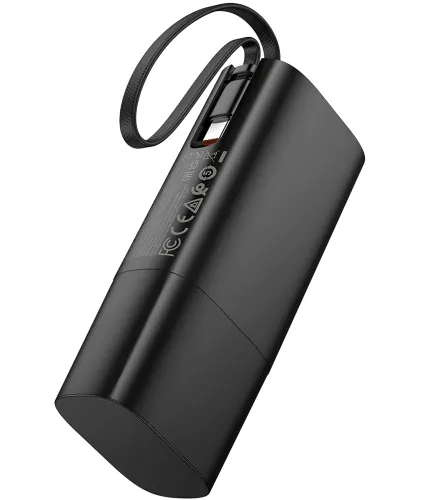 Мережевий зарядний пристрій Hoco J148 PD20W Power Bank 5000 mAh портативний зовнішній акумулятор Type-C повербанк з кабелем і адаптером для зарядки
