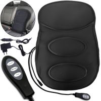 Масажна накидка для автомобіля Robotic Cushion Massage HL-802 вібраційна подушка масажер для спини і попереку з підігрівом на сидінні авто ly57