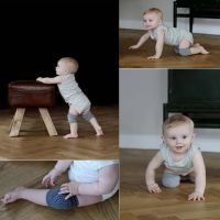 Антиковзні дитячі наколінники для повзання Children Thicken Knee Protector захисні наколінники з силіконом від синців і ударів з бавовни