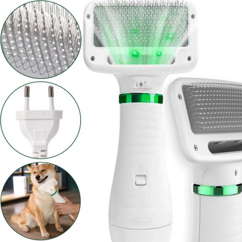 Фен-расчёска для шерсти кошек и собак Pet Grooming Dryer WN-10 фен щетка, инструмент для груминга животных, пылесос расческа с шумоподавлением 2 в 1