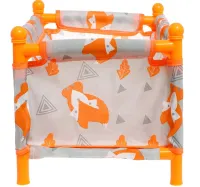 Дитячий набір Baby Play House CS0849 Лисички для ляльки та іграшок гойдалки манеж шезлонг гойдалка і стільчик для годування, Комплект для ляльок