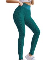 Жіночі спортивні легінси Staples Scrunch Bum зелені із завищеною високою талією і ефектом пуш-ап стягуючі безшовні лосини для фітнесу push up