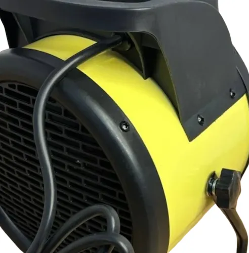 Теплова гармата Grunfeld GG1506-2 3000W 3 режими до 280 м3/год, Електричний підлоговий обігрівач тепловентилятор NF-002 3кВт від мережі Жовтий