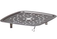 Универсальная сковорода Copper Cook Deep Square Pan Ampowar 24 см с фритюром и пароваркой с крышкой, Антипригарная сковородка фритюрница с дуршлагом