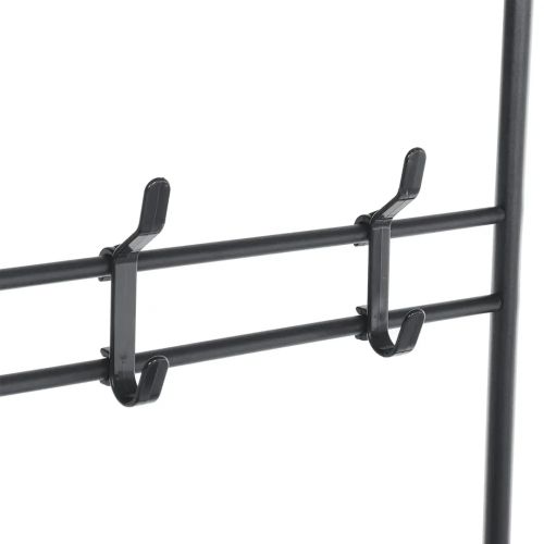 Підлогова вішалка для одягу в передпокій New simple floor clothes rack 60х29, 5х151 см Універсальна металева пересувна стійка Універсальна металева пересувна стійка Чорна