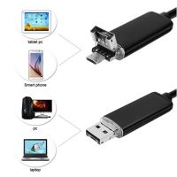 USB камера ендоскоп Android and PC Endoscope 7mm, гнучка камера ендоскопа 2.2 метра 7 мм з підсвічуванням, ендоскоп-камера для смартфона, ноутбука